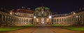 Zwinger by night- Dresden, Germany Royalty Free Stock Photo