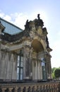 Zwinger Palace details from Dresden in Germany Royalty Free Stock Photo