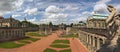 Panoramic view of Zwinger palace, Dresden - Germany