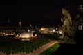 Zwinger Palace in Dresden, Germany at night Royalty Free Stock Photo