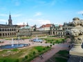 The Zwinger is a palatial complex with gardens