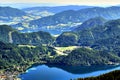 Zwolferhorn, green mountains and lakes in Austria Royalty Free Stock Photo