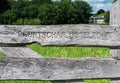 Zwolle, Overijssel, The Netherlands, Inscripted sign of the Buurtschap Ijsselzone regional park Royalty Free Stock Photo