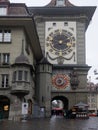 The Zytglogge, a landmark medieval clock tower in Bern, Switzerland.