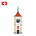 Zytglogge is a landmark medieval tower in Bern