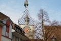 Zytturm clock tower building in Zug, Switzerland