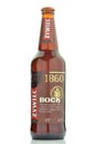 Zywiec Bock beer isolated on white background. Royalty Free Stock Photo