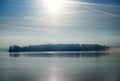 Zywiec Lake on the Sola river in southern Poland Royalty Free Stock Photo