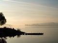 Zywiec Lake on the Sola river in southern Poland Royalty Free Stock Photo