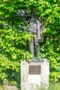 Zywiec highlander with the building of the Iron Foundry Directorate in Wegierska Gorka