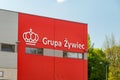Logo and sign of Grupa Zywiec, company listed on the Polish Stock Exchange Royalty Free Stock Photo