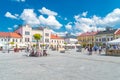 Nice view on main market square at summer time