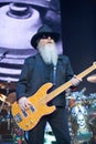 ZZ TOP performs on stage at Sportarena Royalty Free Stock Photo