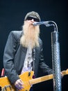 ZZ TOP performs on stage at Sportarena Royalty Free Stock Photo