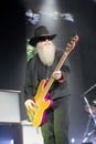 ZZ TOP performs on stage at Sportarena