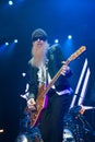 ZZ TOP performs on stage at Sportarena Royalty Free Stock Photo