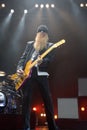 ZZ TOP performs on stage at Sportarena