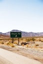 Zzyzx road exit in California Royalty Free Stock Photo