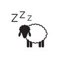 Zzz Icon, Snoring Symbol, Zzzz pictogram