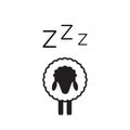 Zzz Icon, Snoring Symbol, Zzzz pictogram