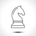 Knight chess icon. Horse chess icon.