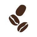 Coffee beans vector stock icon. Royalty Free Stock Photo