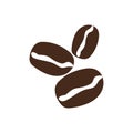 Coffee beans vector stock icon. Royalty Free Stock Photo