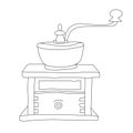 Coffee element icon line hand drawn doodle vector illustration