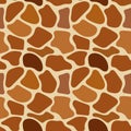 Seamless Hand Drawn pattern of animal skin texture - giraffe