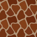 Seamless Hand Drawn pattern of animal skin texture - giraffe.