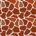 Seamless Hand Drawn pattern of animal skin texture - giraffe.