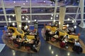 ZÃÂ¼rich-Airport Departure-Hall with Lounges and waiting passengers Royalty Free Stock Photo
