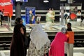 ZÃÂ¼rich city: A group of muslim women waiting at the main statio