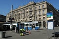 ZÃÂ¼rich City in times of Corona-Virus: Desinfection of public transport ticket machines