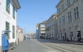 ZÃÂ¼rich`s old town in times of Corona-Virus log down with closed shops, bars, restaurants and cinemas at Liimmatquai