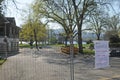 ZÃÂ¼rich/Switzerland: The Lake Promenade at Seefeld in times of CoVid19 Virus Lockdown