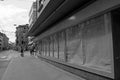 ZÃÂ¼rich/Switzerland: The `Langstrasse` is empty due to Corona CoVid19 Virus Lockdown.