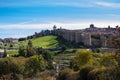 ÃÂvila wall seen from the side, ÃÂvila, Spain Royalty Free Stock Photo