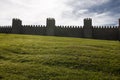 ÃÂvila wall seen from the side, ÃÂvila, Spain Royalty Free Stock Photo