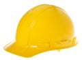 Isolated Hard Hat - 45ÃÂ° Yellow Royalty Free Stock Photo