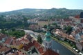 Eastern Europe Nature Landscape ÃÅeskÃÂ½ Krumlov Cesky Krumlov Castle ck Czech Republic Vltava River Green Mountain Trees Fresh Air Royalty Free Stock Photo