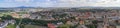 ÃÅ¡widnica, city and mountains, panorama, aerial view