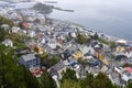 Alesund, a commercial port city on the west coast of Norway, at the mouth of several fjords in the Norwegian Sea Royalty Free Stock Photo