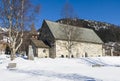 Ãâ¦re medieval church wintertime