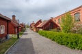 Historic workers street in Sweden