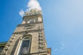 Ãâ°glise Notre-dame de La visitation Church steeple Royalty Free Stock Photo