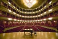 Ã¯Â¿Â½Grand Old Lady of Broad Street,Ã¯Â¿Â½ a 1857 built Opera stage with Grand Piano at the Opera Company of Philadelphia at the Royalty Free Stock Photo