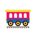 ÃâÃÂ°ÃÂ³ÃÂ¾ÃÂ»ÃÂ¾ÃÂ²ÃÂ¾ÃÂº: cartoon cute railway carriage on rails