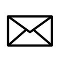 Line email icon email symbol for website design isolated vector Royalty Free Stock Photo