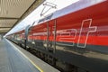 ÃâBB RailJet Logo locomotive train Innsbruck main railway station Austria Ãâsterreichische Bundesbahnen